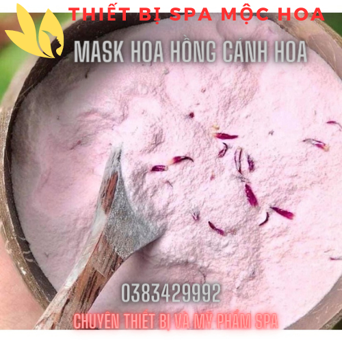 Mặt Nạ Collagen Hoa Hồng, Bột Hoa Hồng Cánh Hoa Handmade Mask Trắng Da Chăm Sóc Da Mặt Căng Bóng