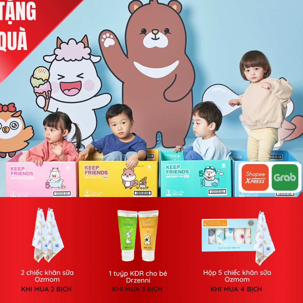 Bỉm Enblanc KEEP FRIEND nội địa Hàn quốc (mẫu mới 2020) đủ size dán/quần S40,M32,L28,XL24