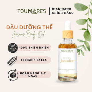 Dầu dưỡng body cấp ẩm Toumores cho da ẩm mượt không nhờn rít, thấm nhanh, hương hoa lài nhẹ nhàng thư giãn
