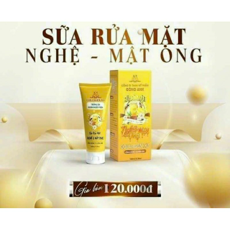 sữa rửa mặt nghệ mật ong