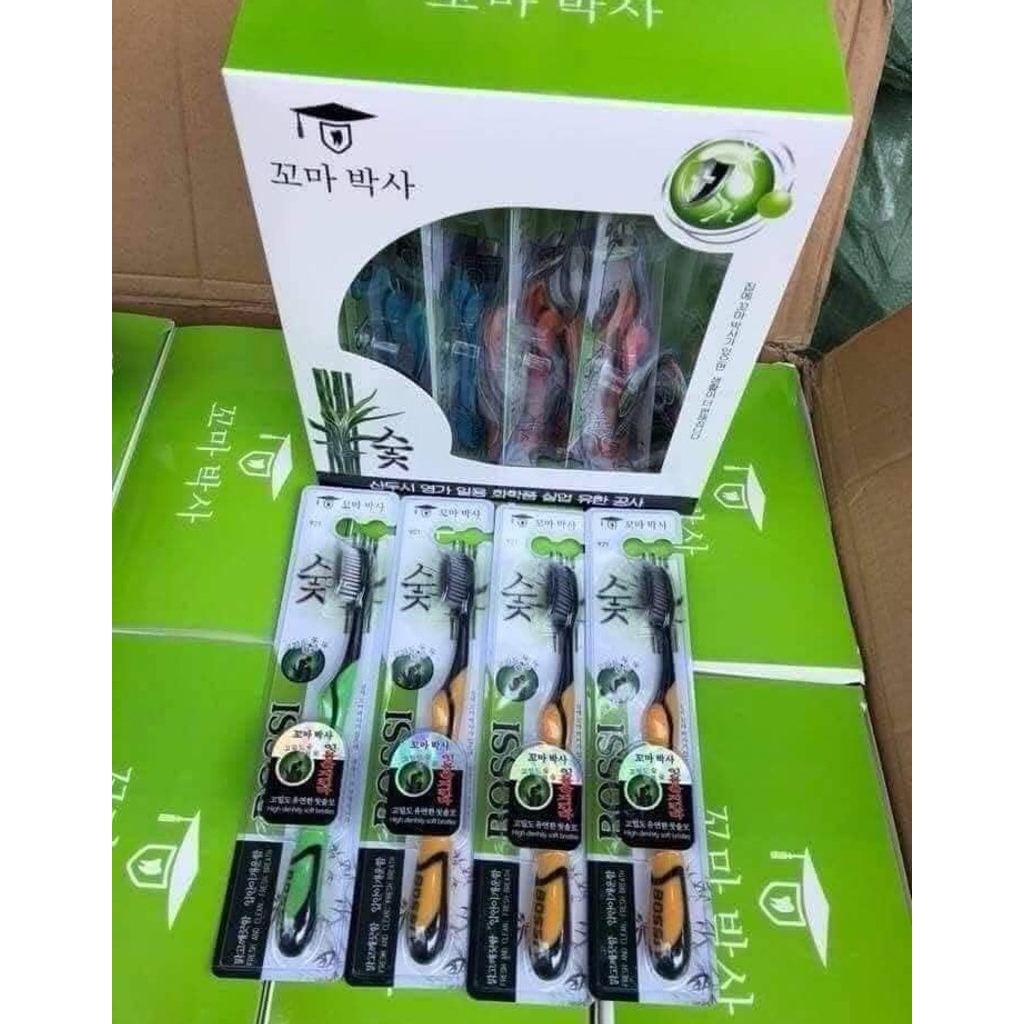 Combo Nguyên Hộp 30 Bàn Chải Bossi 921 Than Hoạt Tính