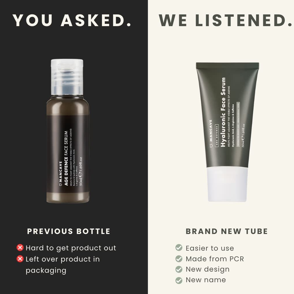 Tinh chất dưỡng ẩm Mancave Hyaluronic Face Serum 50ml cho nam giới