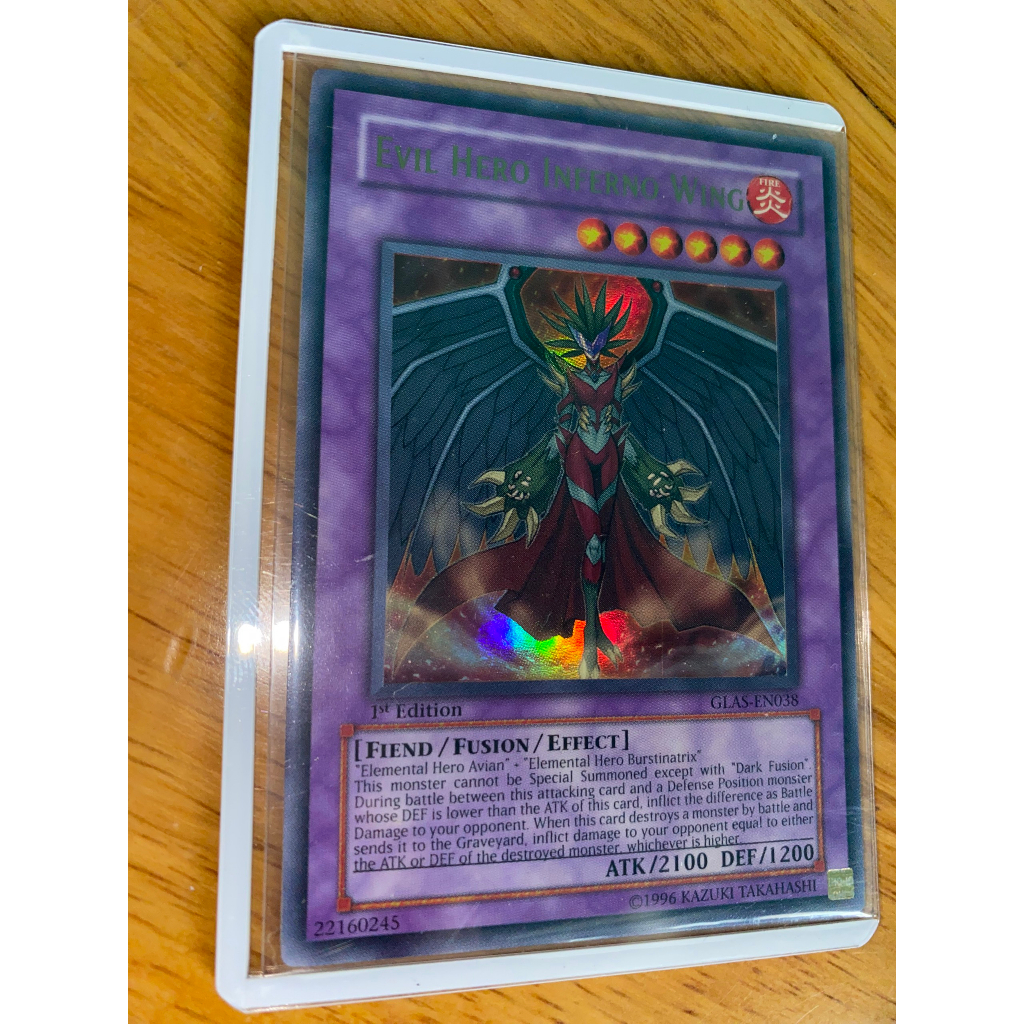 Evil Hero Inferno Wing - GLAS-EN038 - Ultra Rare 1st Edition