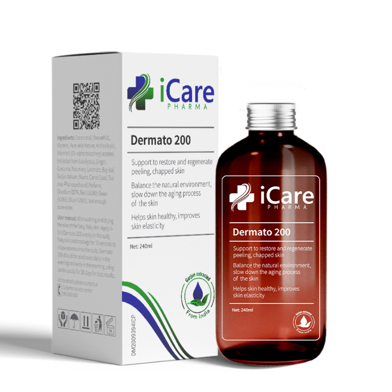 Combo Dermato 200 & Dầu Gội Sạch Gàu Antisol | Thương Hiệu iCare Pharma | Hỗ Trợ Phục Hồi Tóc Hư Tổn, Ngăn Ngừa Rụng Tóc