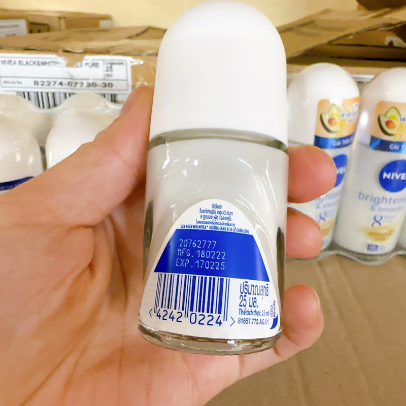 Năn ngăn mùi Nivea Nữ sáng mịn và se lỗ chân lông 25-50g