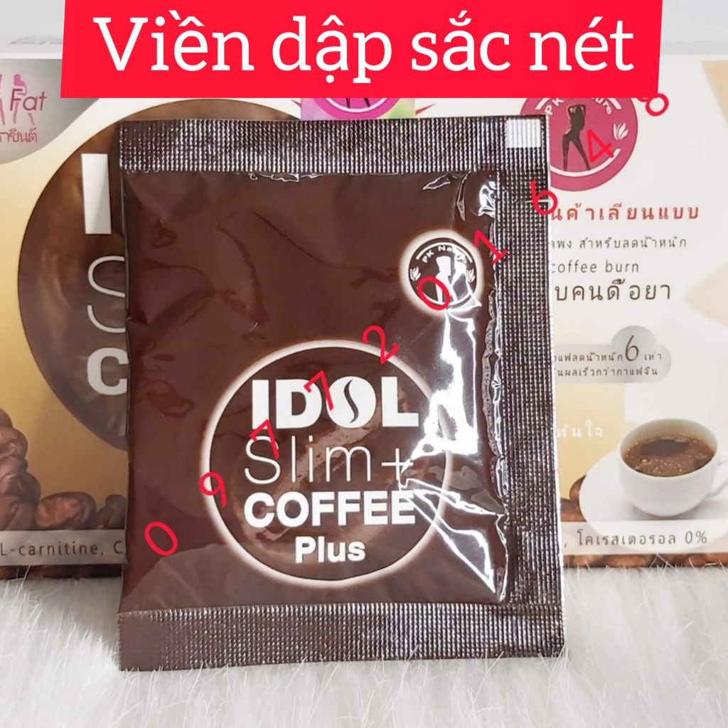 Cà phê giảm cân Idol Slim Coffee X2 BỘ 2 HỘP Cafe Idol Slim chính hãng cà phê idol Slim giảm mạnh 10 gói kèm quà tặng