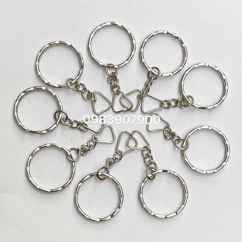 50 Cái Khoen Móc Khoá rằn xích 2.5cm Giá Sỉ