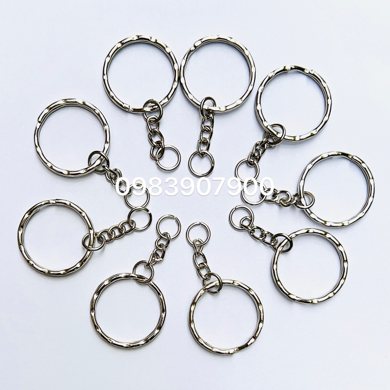 50 Cái Khoen Móc Khoá rằn xích 2.5cm Giá Sỉ