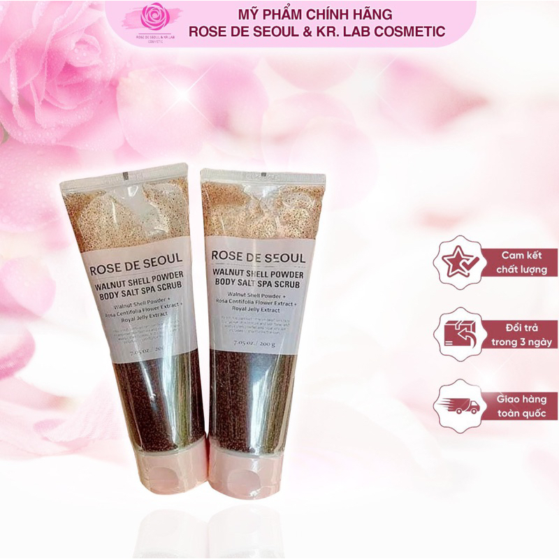 Sữa tắm Rose de Seoul lọ 200g hạn 2026 tẩy da chết làm sạch da
