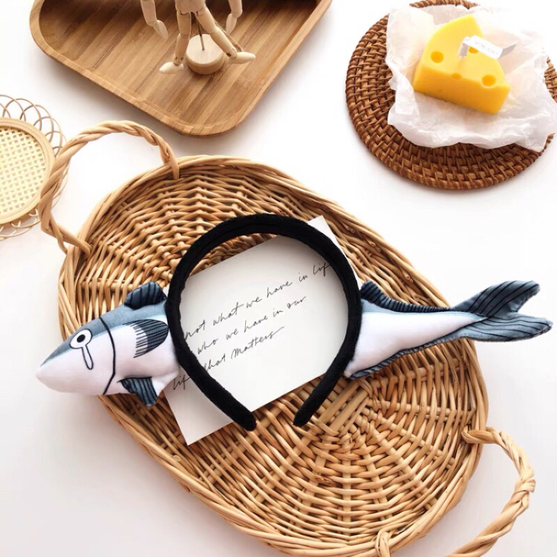 Băng Đô Cài Tóc Con Cá Cà Rốt Vui Nhộn Băng Đô Cài Tóc Rửa Mặt Makeup Dễ Thương