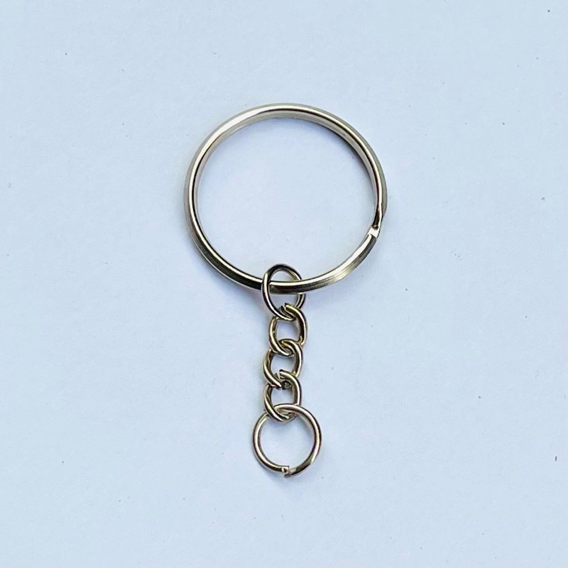 Khoen móc khóa cạnh trơn loại tốt size 2,5cm