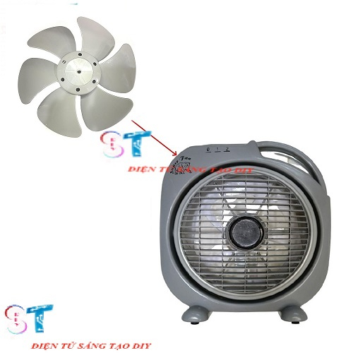 CÁNH QUẠT 6 LÁ 270MM CHO QUẠT HỘP, QUẠT TẢN B3 KIỂU TRÒN 300MM