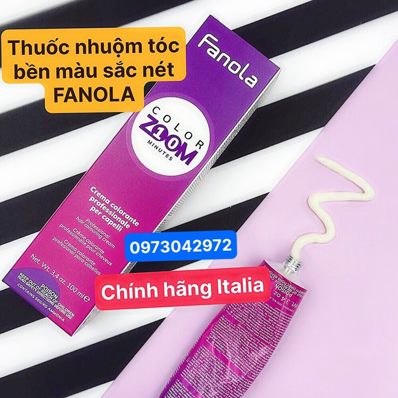 Kem nhuộm cao cấp Fanola màu hồng khói tím khói 100ml