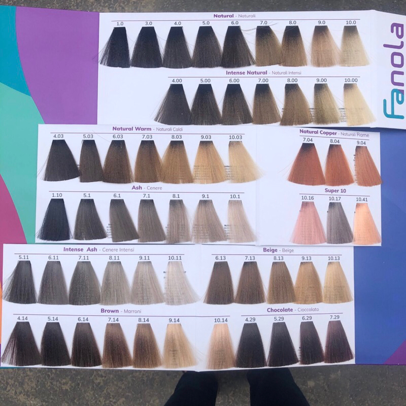 Kem nhuộm cao cấp Fanola màu hồng khói tím khói 100ml