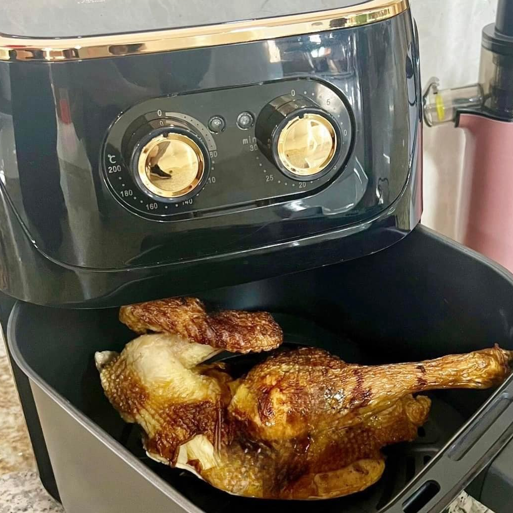 Nồi Chiên Không Dầu Camel 12l Chiên Cả Con Gà Công Suất 1500w Bảo Hành 6 Tháng