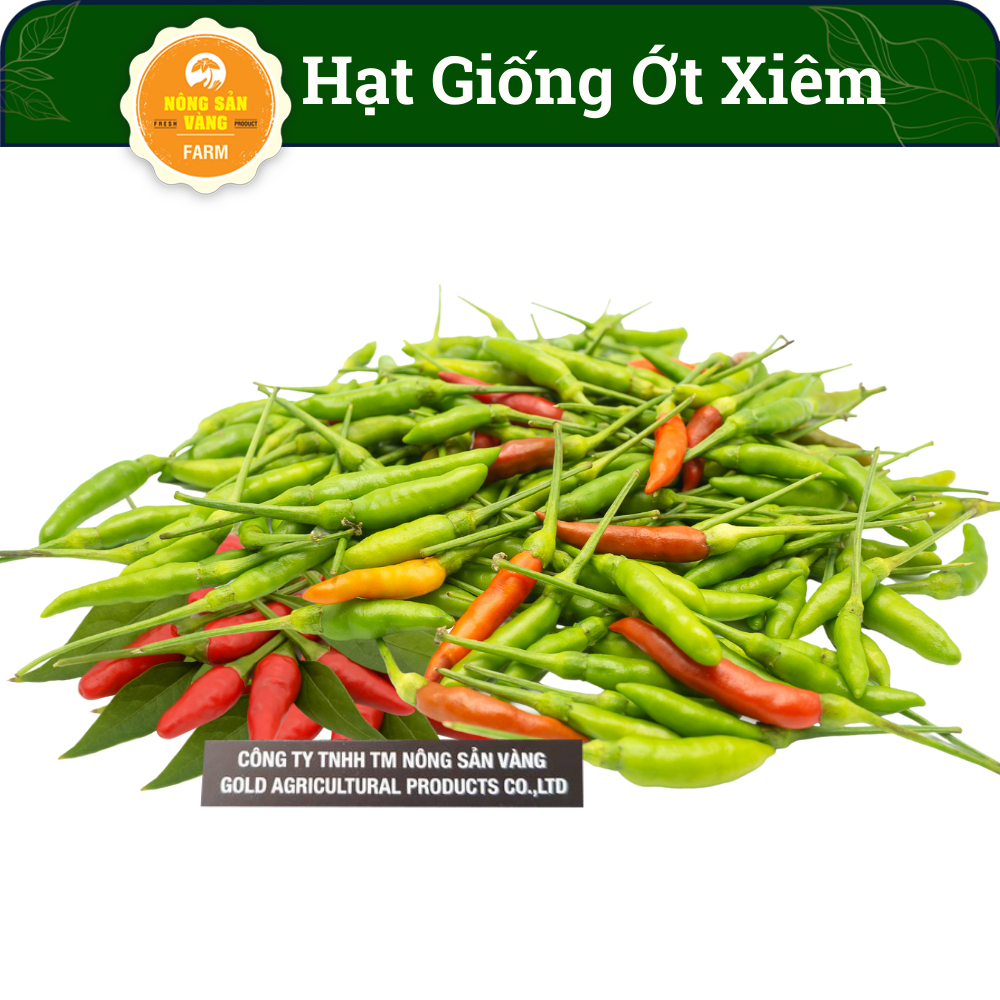 Hạt giống Ớt Xiêm Rừng Tỉ Lệ Nảy Mầm Cao, Sinh Trưởng Và Phát Triển Khỏe, Năng Suất Cao (Gói 30 Hạt) - Nông Sản Vàng