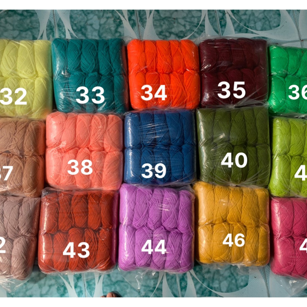 Len Vĩnh Thịnh 1 sợi 2,5mm Acrylic yarn, len sợi to giá rẻ, len sợi đan móc nón khăn áo Woolies