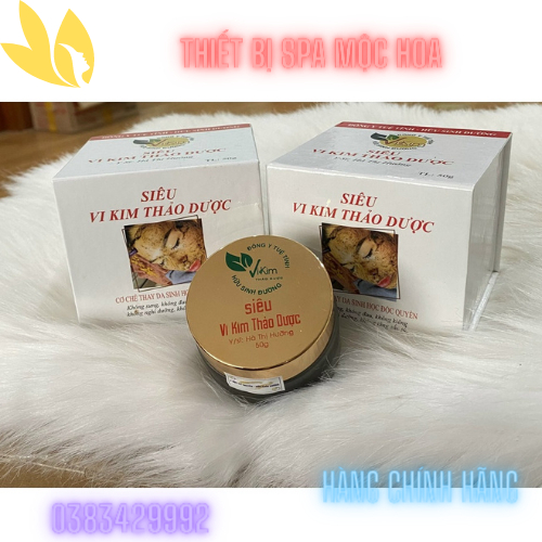 Vi Kim Thảo Dược, Siêu Vi Kim Thảo Dược, Vi Sinh Thảo Mộc Chính Hãng lọ 50g làm được 15 mặt