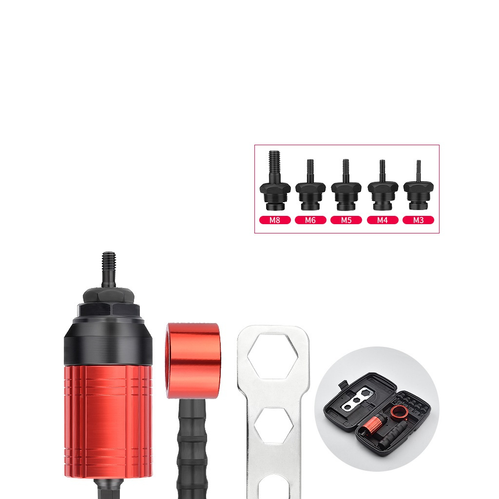 Đầu kít rút ốc tán VF305 lắp máy vặn bulong,khoan pin kèm đầu M3-M8