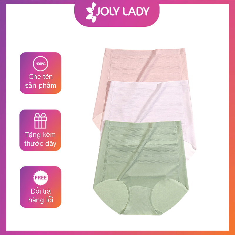 Quần lót gen bụng cạp cao Joly Lady QL003 lụa băng không hằn viền định hình eo thon nâng mông không viền