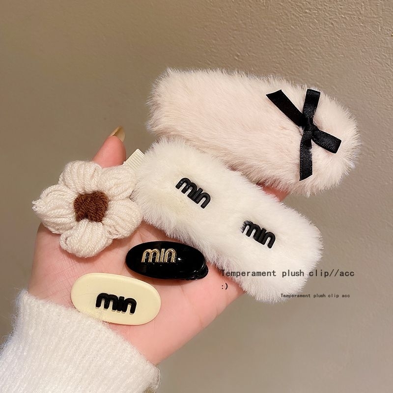 Set 10 Kẹp Tóc Lông Nhung