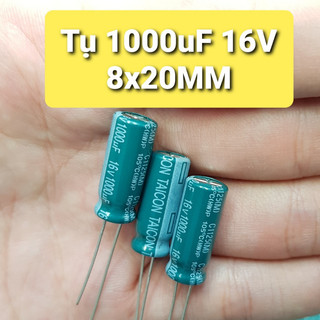Combo tụ hóa 1000uf 16v 8x20mm sử dụng cho nguồn thiết bị điện tử khodientu