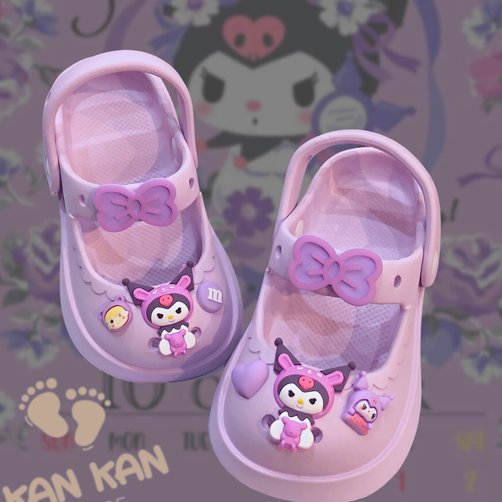 Dép Cho Bé Sục Bé Gái Bé Trai Cross Crocs BS080 Dép Sục Trẻ Em Có Quai Nhẹ Êm Chống Trơn BabyShoes