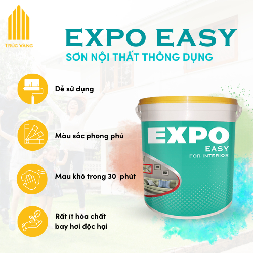 Sơn nước trong nhà Expo Easy Mờ 18L (ĐỦ MÀU)