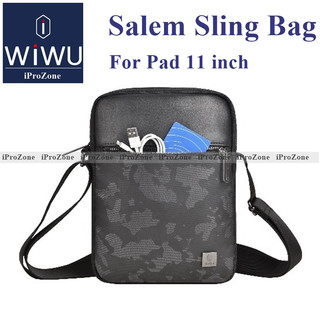  Túi đeo chéo nam WIWU Salem Sling Bag cho Máy tính bảng IPad 11 inch  phụ kiện điện thoại  vải rằn ri chống thấm 