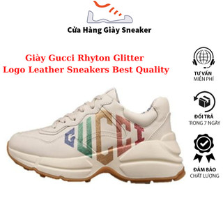 Giày Gucci Rhyton Glitter Sneaker Leather Logo Thể Thao Thời Trang Nam Nữ szie 36-43