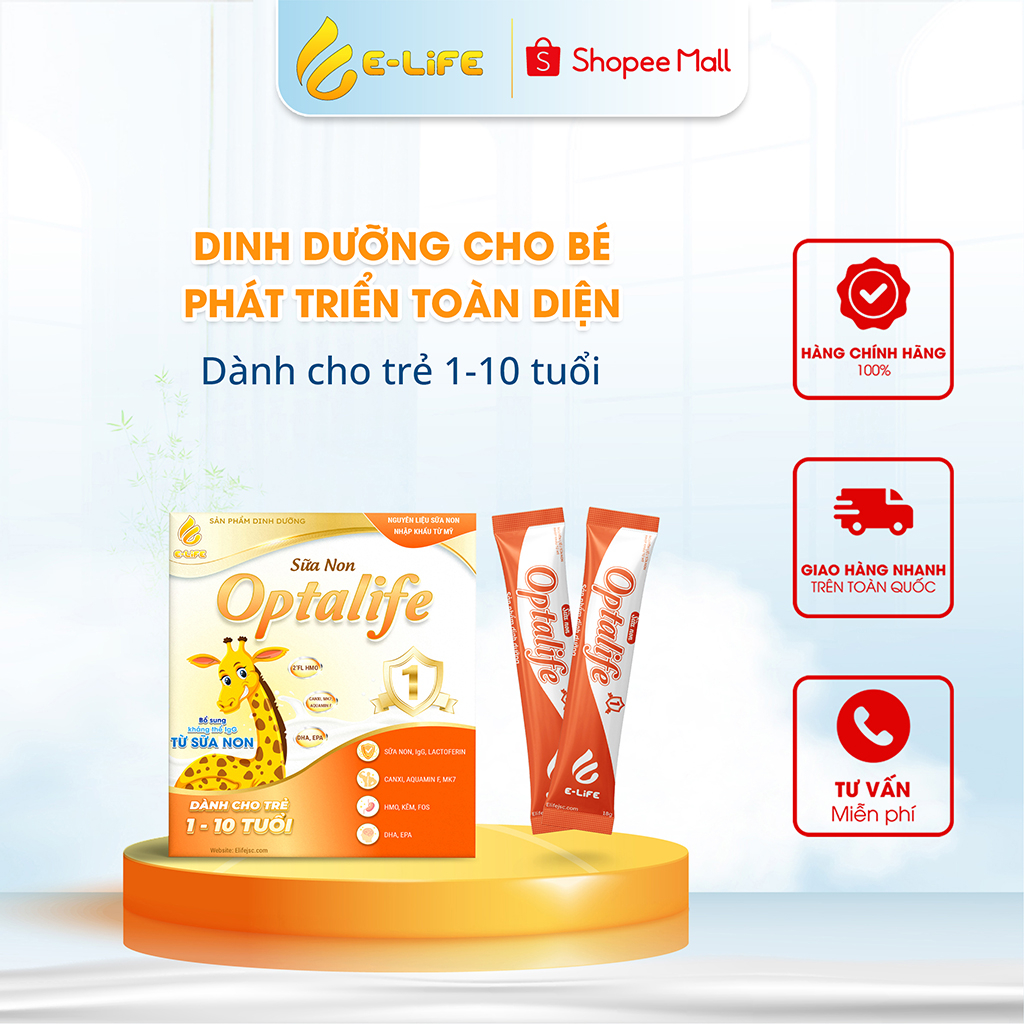 Sữa non hộp [OPTALIFE 1] - Cho trẻ 1-10 tuổi - Hộp (30 gói)