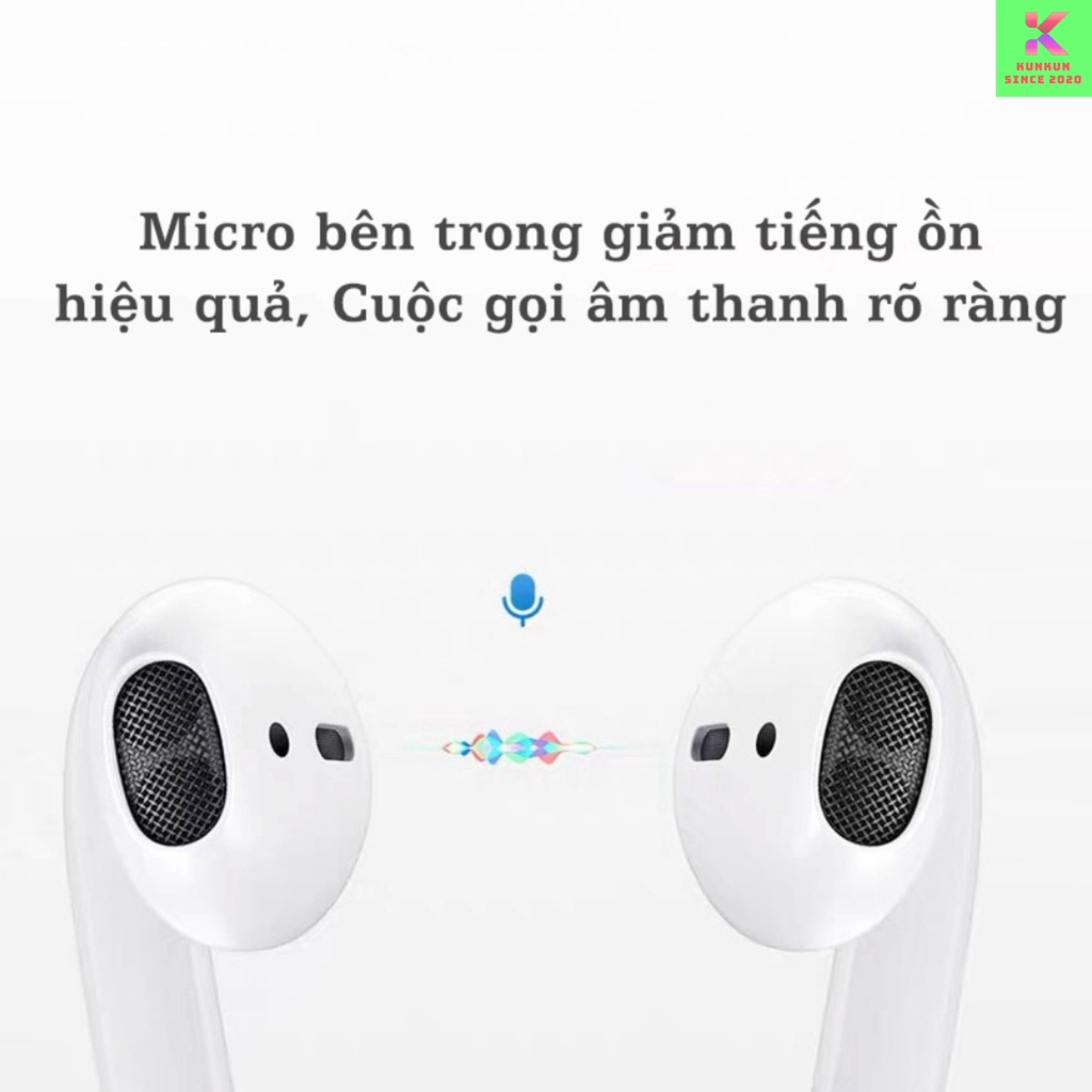 Tai nghe Bluetooth không dây AlP2, Âm thanh siêu hay, thiết kế ấn tưởng, Định Vị, Đổi tên kết nối mọi dòng máy [KUNKUN]