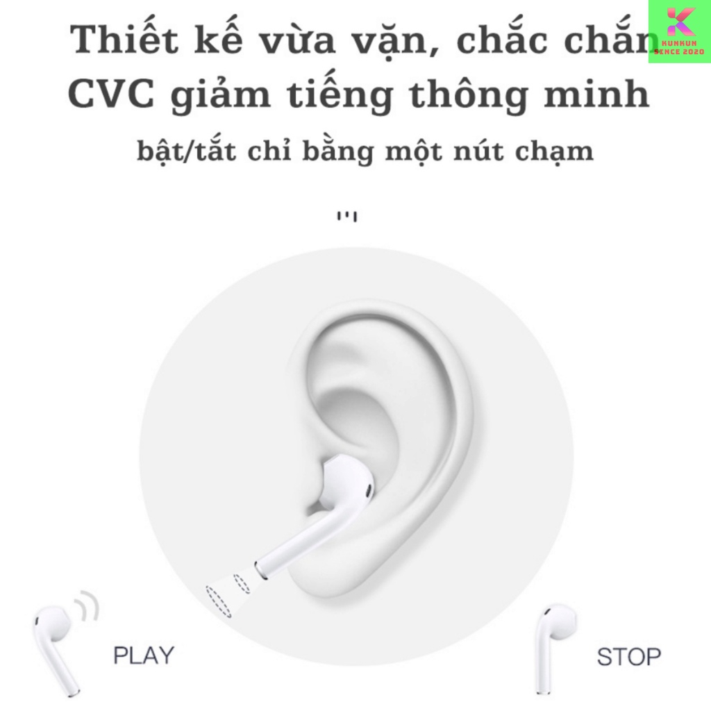 Tai nghe Bluetooth không dây AlP2, Âm thanh siêu hay, thiết kế ấn tưởng, Định Vị, Đổi tên kết nối mọi dòng máy [KUNKUN]