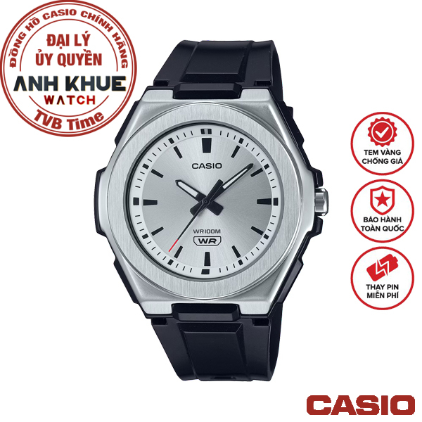 Đồng hồ nữ dây nhựa Casio chính hãng Anh Khuê LWA-300H-7E2VDF (42mm)