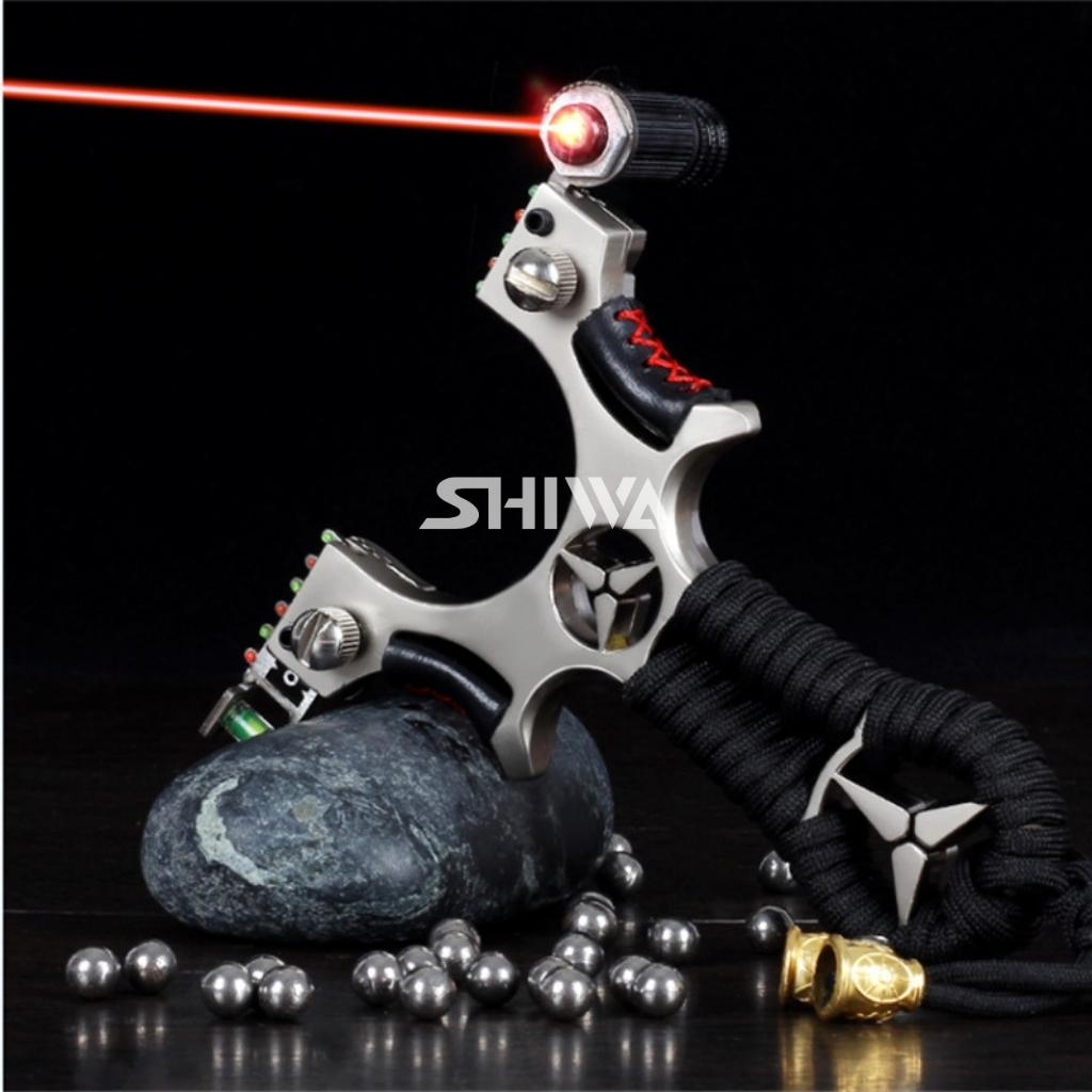 Ná Cao Su Giá Rẻ Kim Loại Cao Cấp TẶNG DÂY NÁ - Ná Cao Su Laze Mẹc Cải Tiến Mecerdes Inox 304 - Ná Sắt Slingshot Shiwa