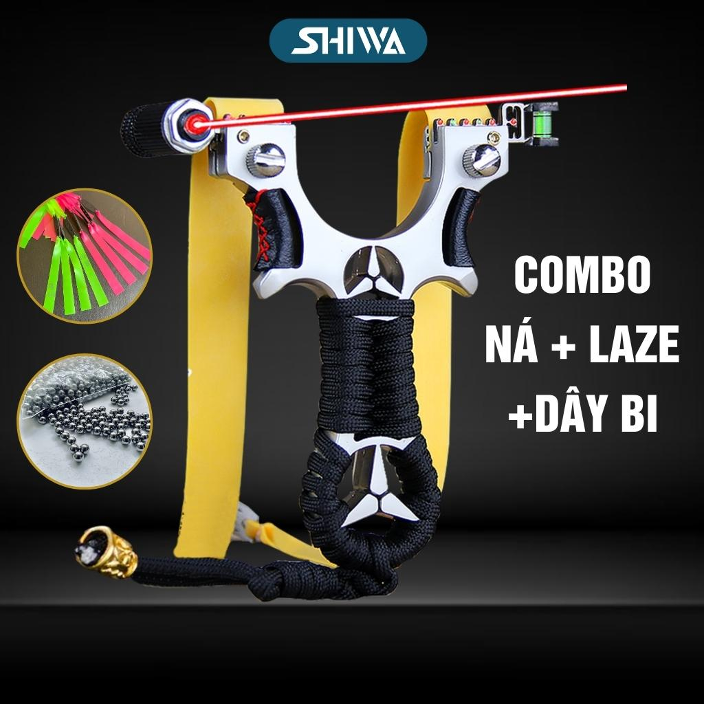 Ná Cao Su Cao Cấp Giá Rẻ Kèm Laze Siêu Sáng - Ná Thun Mẹc (Mercedes) Phụ Kiện Slingshot SHIWA