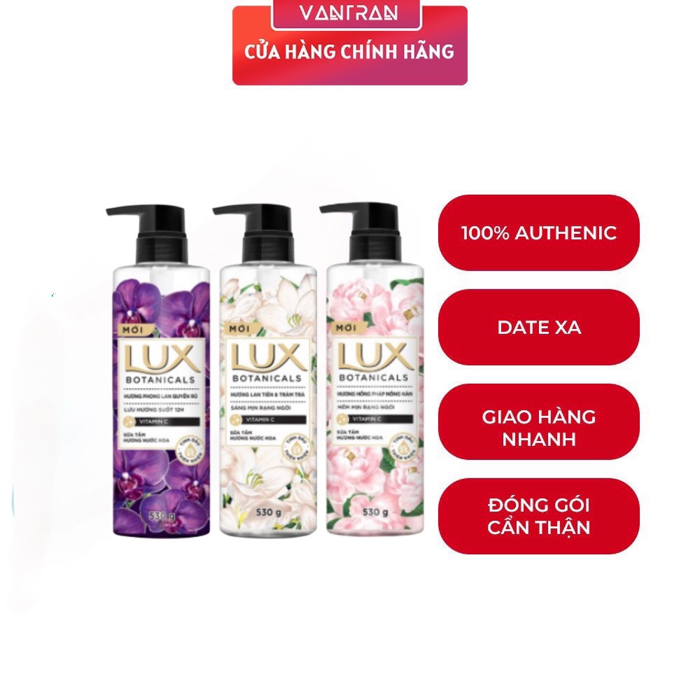 Sữa Tắm Lux Botanicals Hương Nước Hoa 530/570g