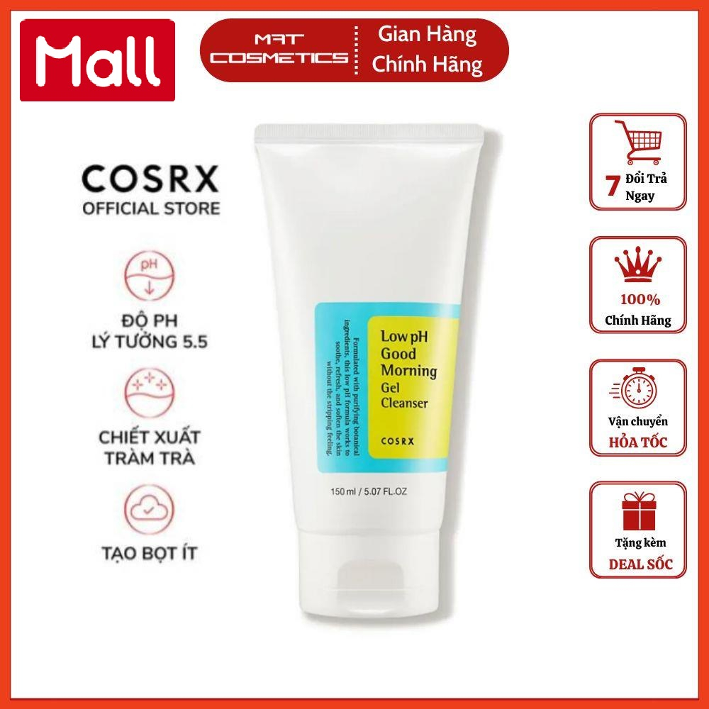 Sữa Rửa Mặt Cosrx Low PH Good Morning Gel Cleanser Dạng Gel Chiết Từ Dầu Cây Trà