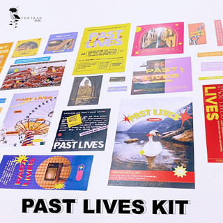 Bộ 25 postcard poster sticker nghệ thuật A6 decor phòng dán tường sổ tay / past lives kit / thetranstudio