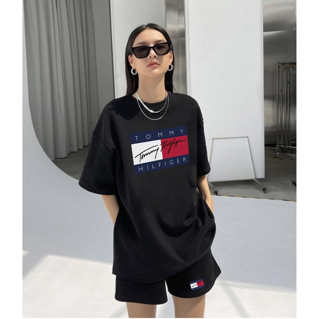 Áo Phông TOMMY Nam Nữ Unisex Chất Vải Cotton 100%