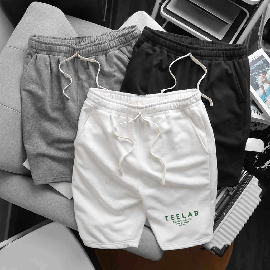 Quần Đùi Short Nam Teelab Chất Vải Mềm Mát Thấm Hút Mồ Hôi