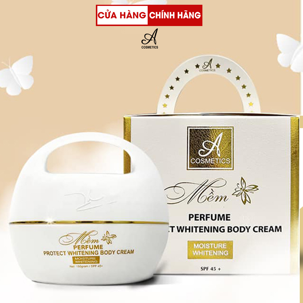 Kem trắng da body mềm dưỡng toàn thân A Cosmetics hương nước hoa Pháp dạng lotion 150g