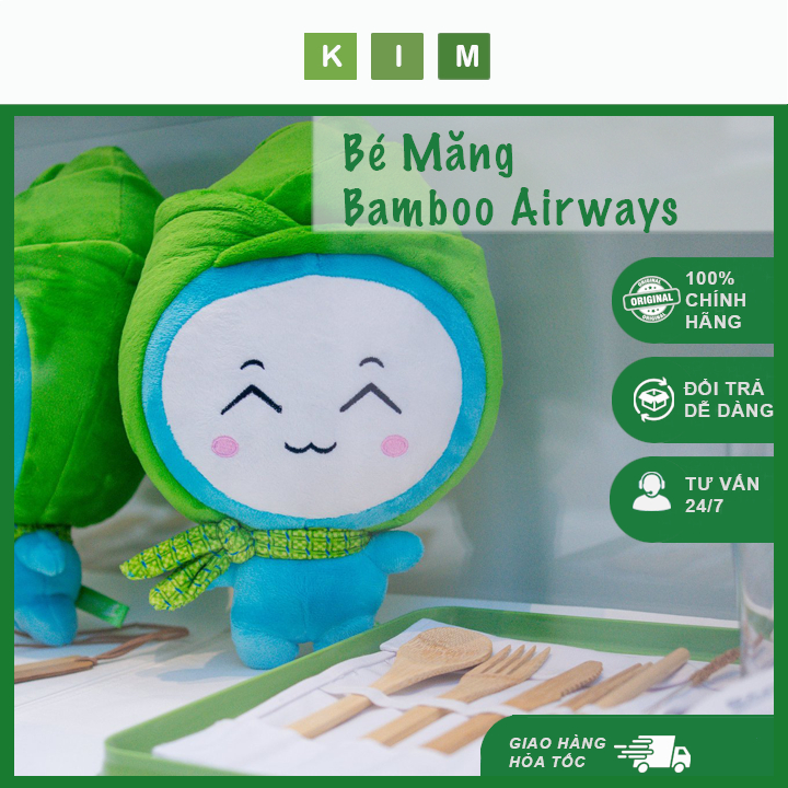 Bé Măng Bamboo Airways lưu niệm - Bé Măng nhồi bông xinh xắn