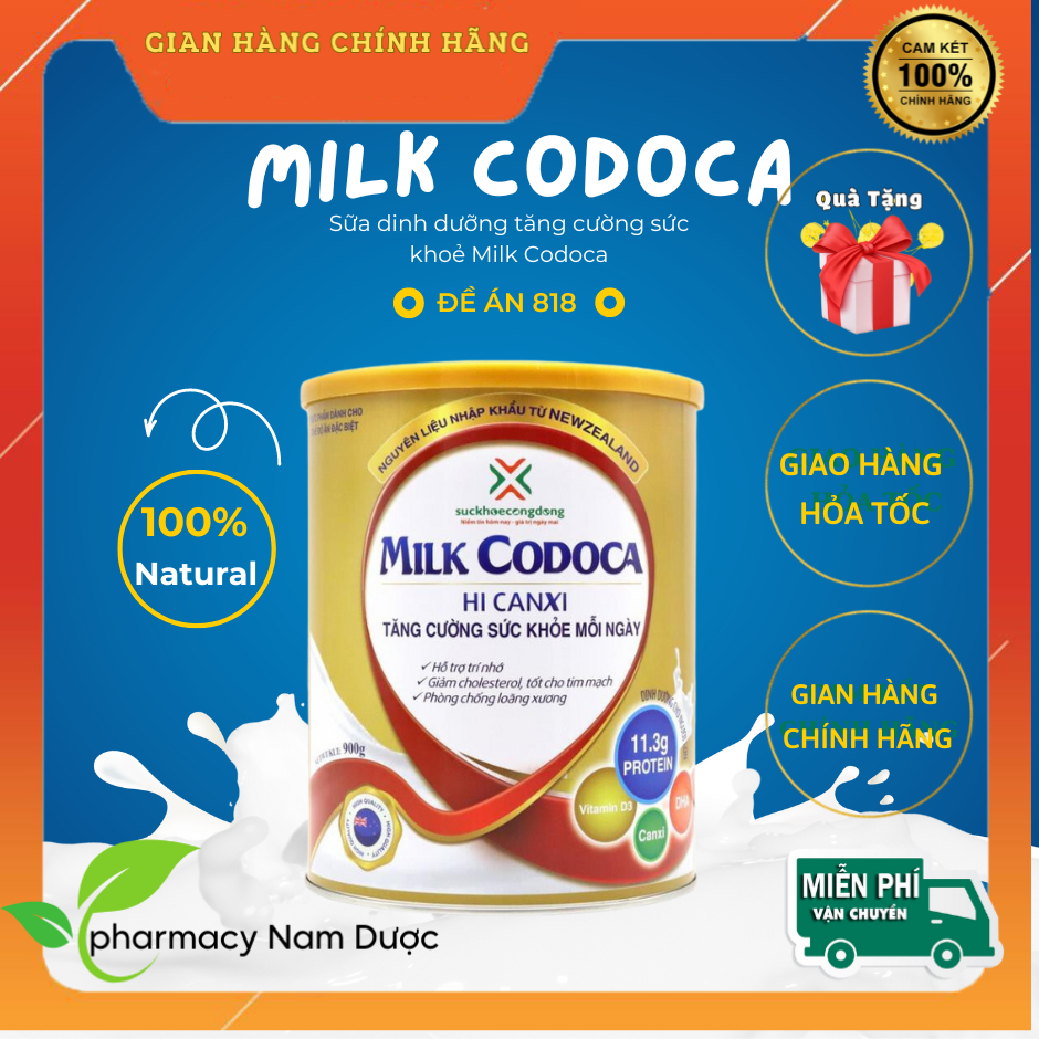 HỘP TO 900g: Sữa dinh dưỡng tăng cường sức khoẻ Milk Codoca