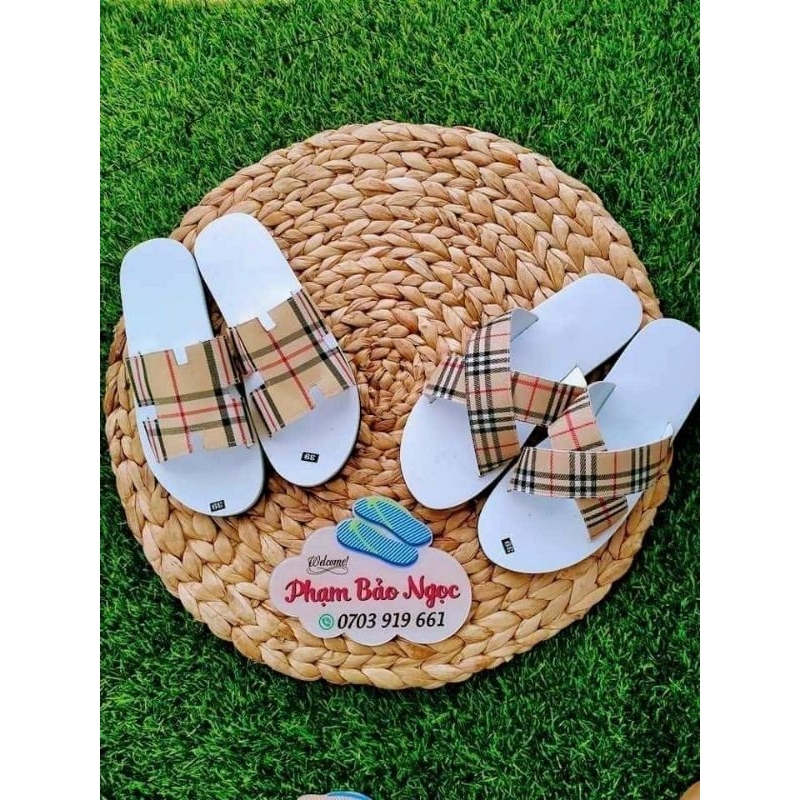 dép cặp Nam nữ quai ngan và chéo