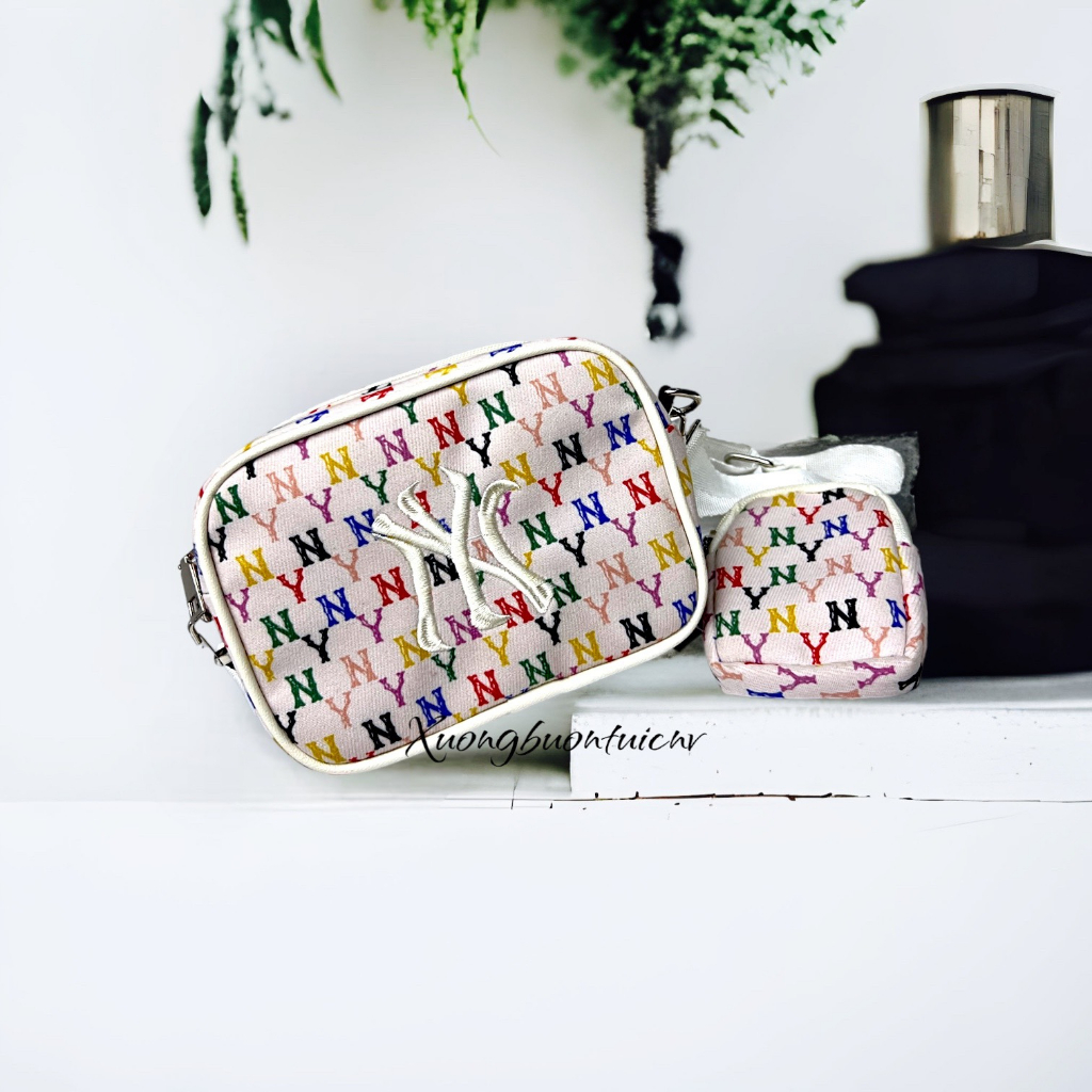 Túi xách nữ đeo chéo, đeo vai bộ đôi NY dây bản to thời trang