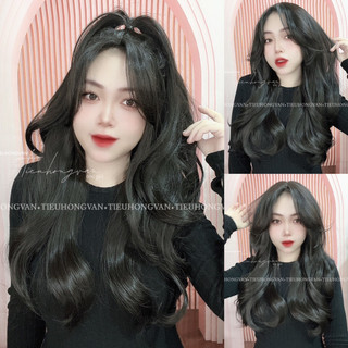 Tóc nguyên đầu 2 mái xoăn lơi - 53cm