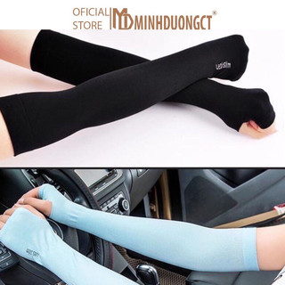 Ống tay che nắng AquaX- Ống Tay Che Nắng Dệt Thun Lạnh Siêu Co Dãn, Siêu Tiện Lợi [Minhduongct]