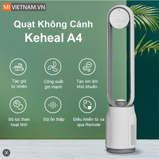 Quạt không cánh KEHEAL A4 / A4 Pro - Lọc bụi mịn, ion âm khử mùi động cơ DC Inverter, góc gió 120*