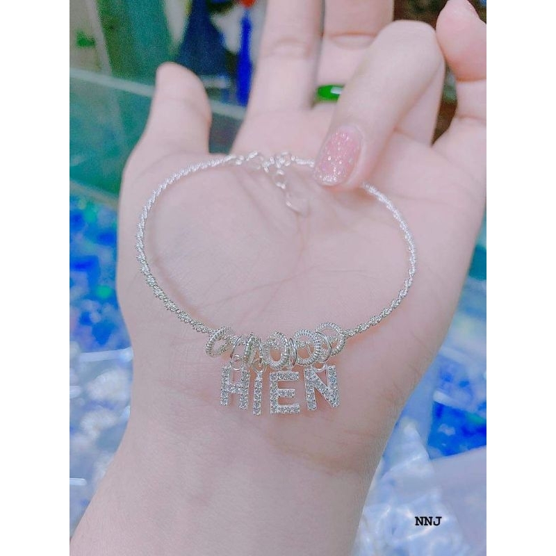 Charm treo chữ cái bạc ta